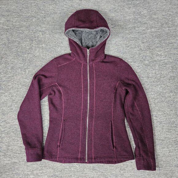Kuhl Hoodie Womens Small Stella Hoody Jacket Fleece Zip Up Outdoors Purple - Picture 1 of 13